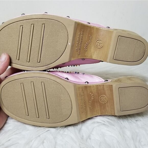 Coasters beaded slip on mules satiny - Picture 5 of 7